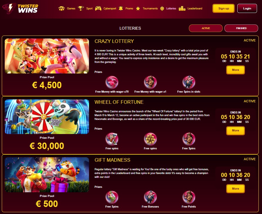 Twister Wins Casino Online Slots Unleash Your Gaming Potential